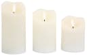 BONETTI LED-Kerzen-Set 3er beige 3D-Flammeneffekt Timer Bild 2