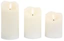 BONETTI LED-Kerzen-Set 3er beige 3D-Flammeneffekt Timer Bild 5