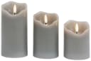 BONETTI LED Weihnachtsdeko 3er Set Anthrazit 7,5 cm Timer Bild 2