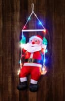 BONETTI Weihnachtsmann auf Schaukel mit 20 bunten LED Bild 4