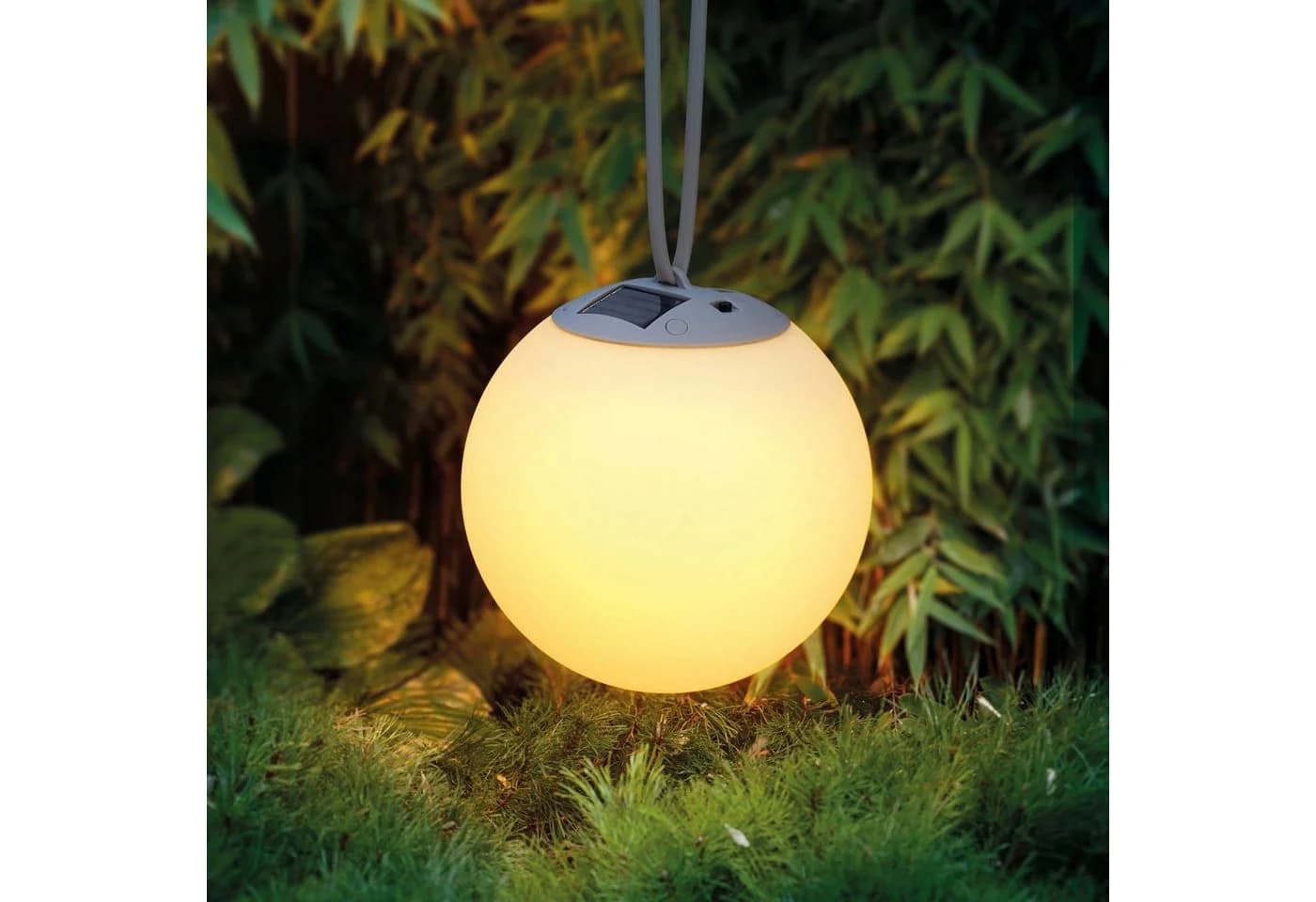 IC Gardenstyle LED Solarleuchte Hängend Solar Kugelleuchte 20 cm - Bild 2