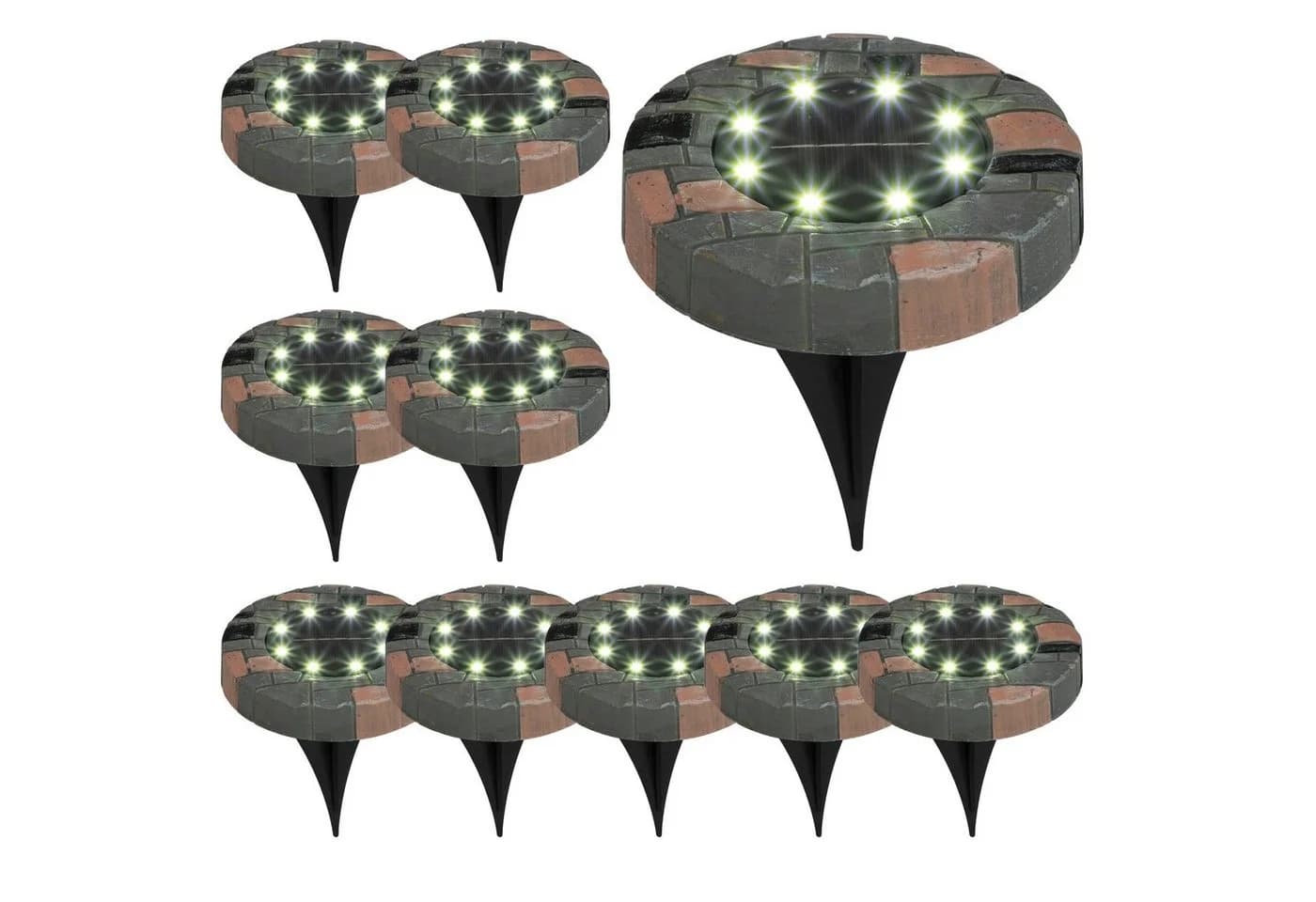 BONETTI LED Gartenleuchte Solar Bodenleuchte mit kalt-weißen LEDs - Bild 2