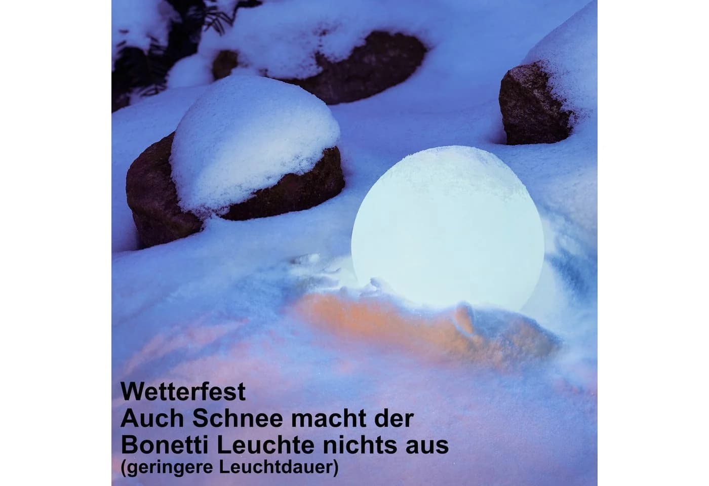 BONETTI LED Solar Gartenkugel mit Farbwechsel und IP67 - Bild 5