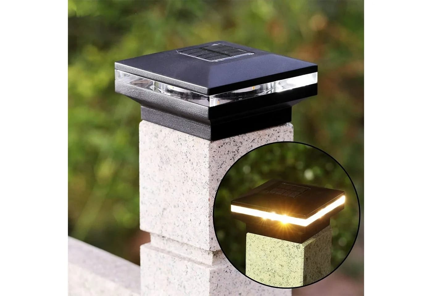 IC Gardenstyle Solar Zaunleuchte 2er Set LED warm-weiß - Bild 2