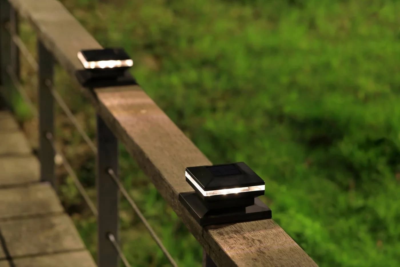 IC Gardenstyle Solar Zaunleuchte 2er Set LED warm-weiß - Bild 3