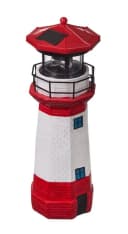 IC Gardenstyle Solar Leuchtturm LED mit rotierendem Leuchtfeuer rot-weiß Bild 5