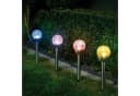 IC Gardenstyle Solar-Gartenleuchte mit Bruchglaskugel Edelstahl Bild 2