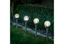 IC Gardenstyle Solar-Gartenleuchte mit Bruchglaskugel Edelstahl Bild 4