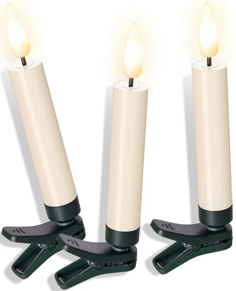 My Home LED-Christbaumkerzen Bjarne, 25 kabellose Kerzen mit 3D-Flamme - Bild 2