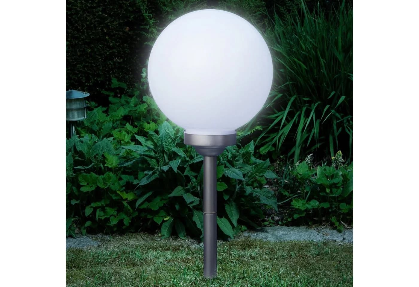 kamelshopping Solar Kugelleuchte Garten LED Warmweiß IP44 - Bild 2