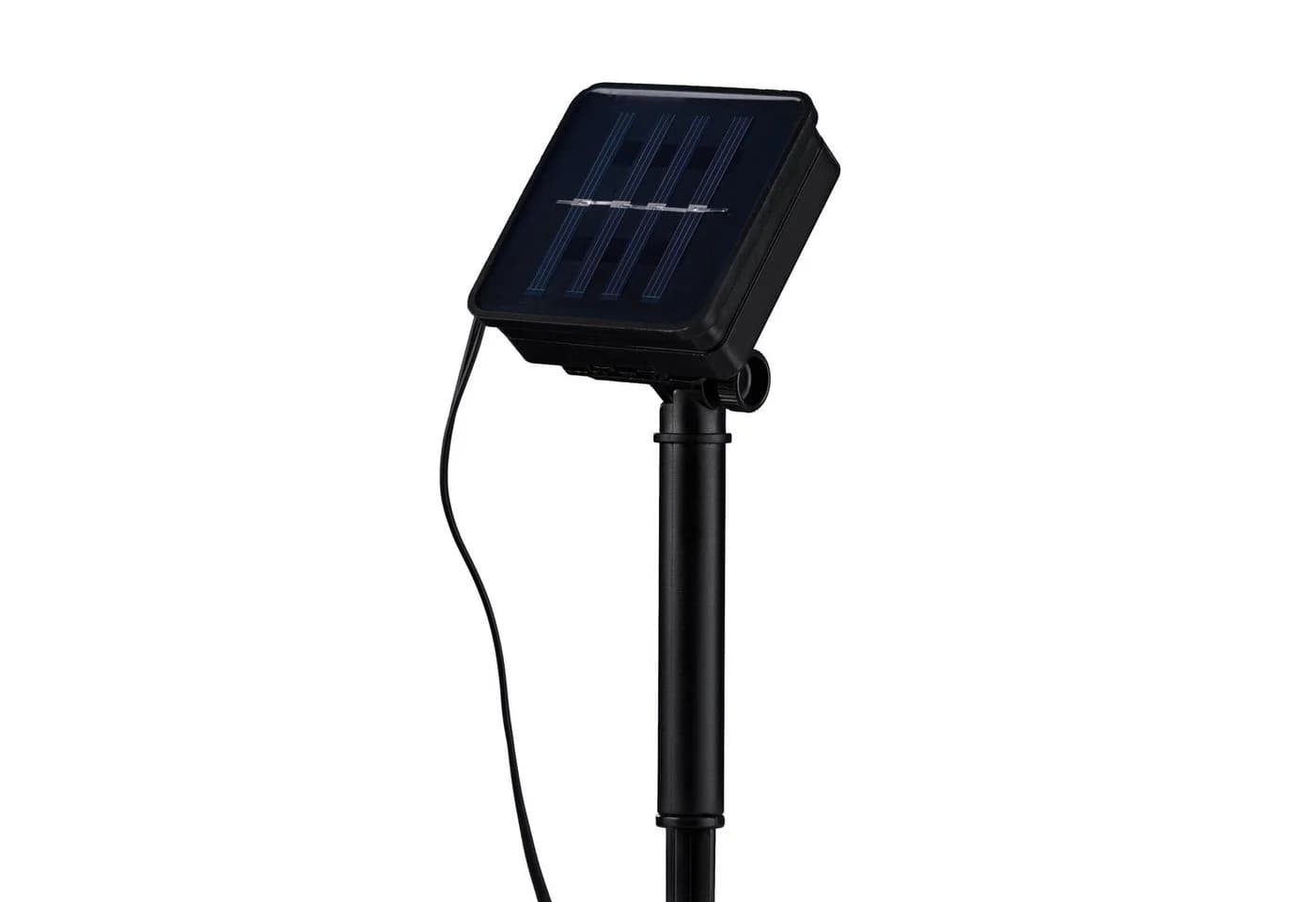 IC Gardenworld Solar Lichterkette 10-flammig Smokey Rauchglas LED außen - Bild 3