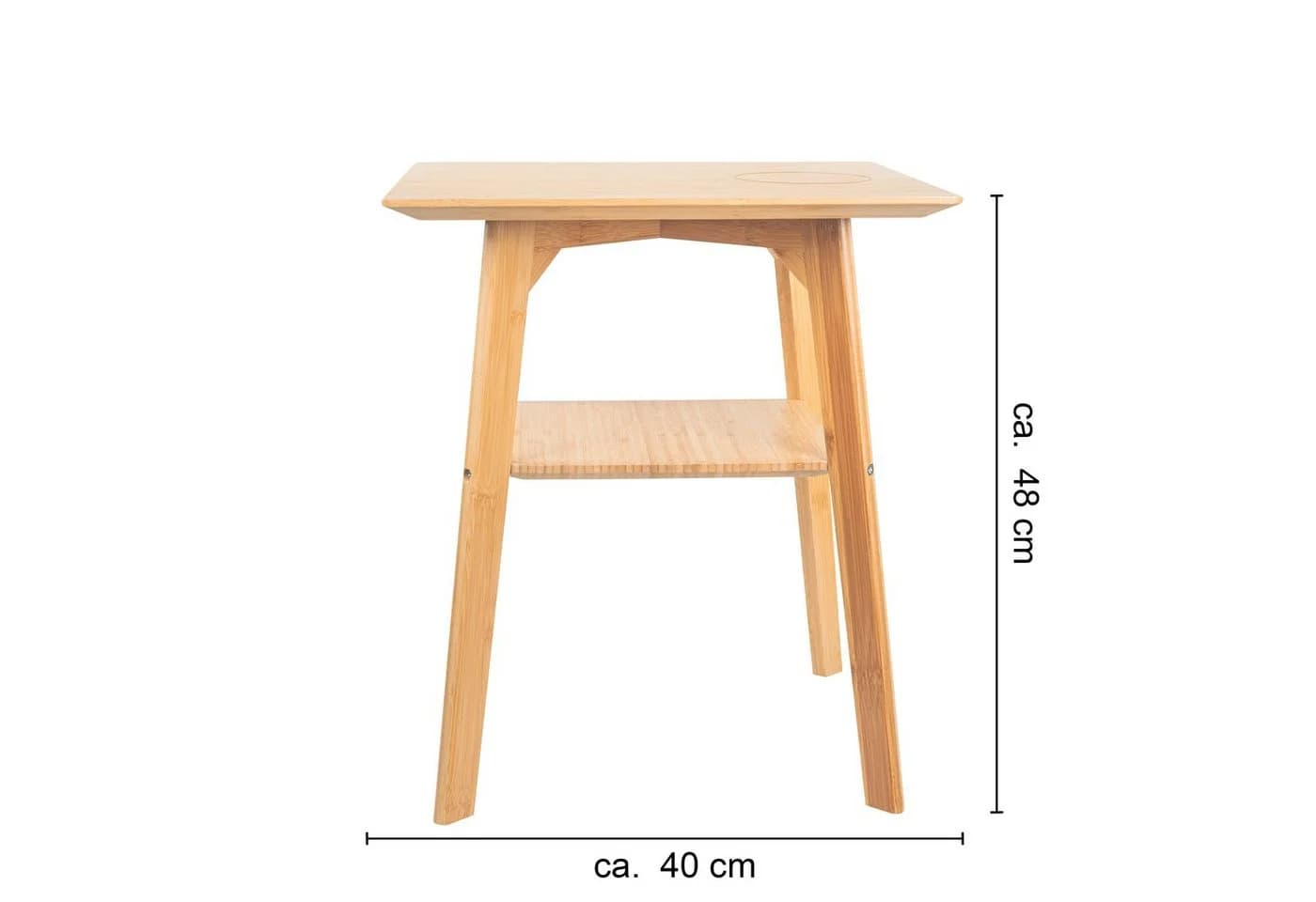 Moderner Beistelltisch aus Bambus-Holz