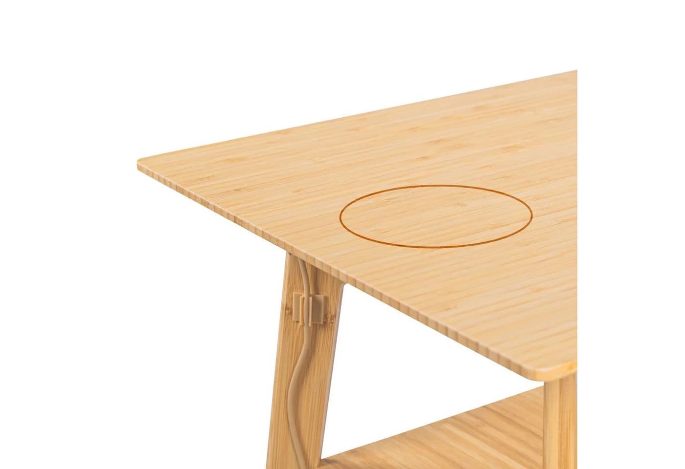 Moderner Beistelltisch aus Bambus-Holz - Bild 4