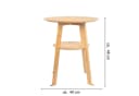 kamelshopping Beistelltisch Bambus-Holz Qi Ladestation Bild 1