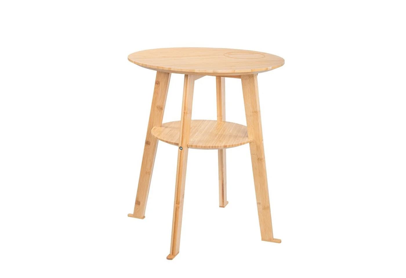 kamelshopping Beistelltisch Bambus-Holz Qi Ladestation - Bild 2