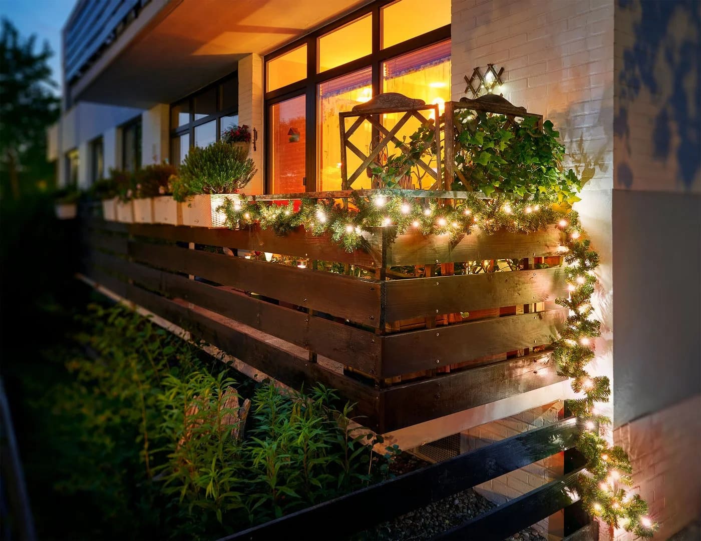 BONETTI Kunstgirlande 5m Tannengirlande LED bernsteinfarben - Bild 5