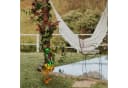kamelshopping Gartenfigur aus Metall Handbemalt Witterungsbeständig Bunt Bild 1