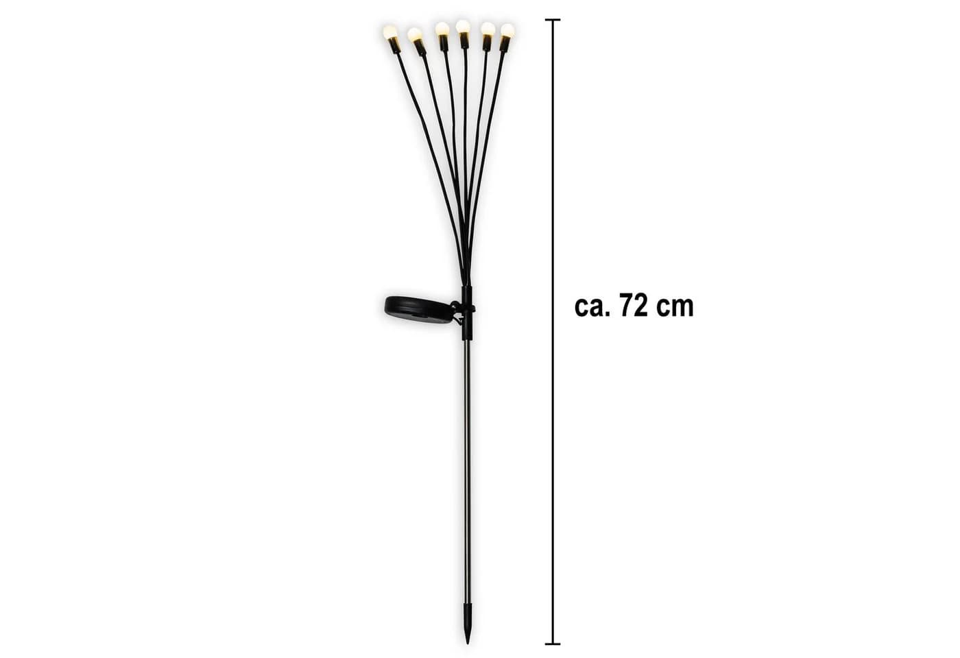 IC Gardenworld LED Solarleuchte 4er Set Solar Glühwürmchen-Zweige - Bild 5