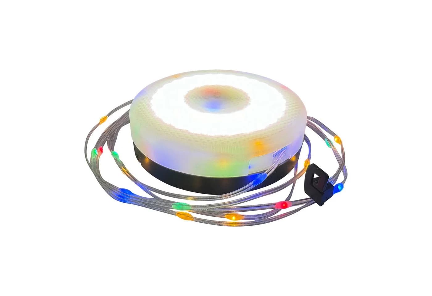 IC Gardenworld LED-Lichterkette Solar 10m RGB App-Steuerung Laterne Powerbank - Bild 4