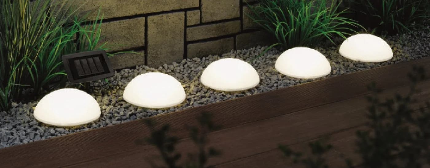 OTTO HOME LED Solarleuchte Primala 5er Set Weiß Halbkugeln