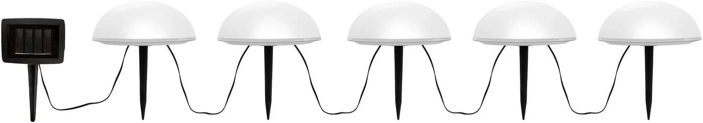 OTTO HOME LED Solarleuchte Primala 5er Set Weiß Halbkugeln - Bild 3