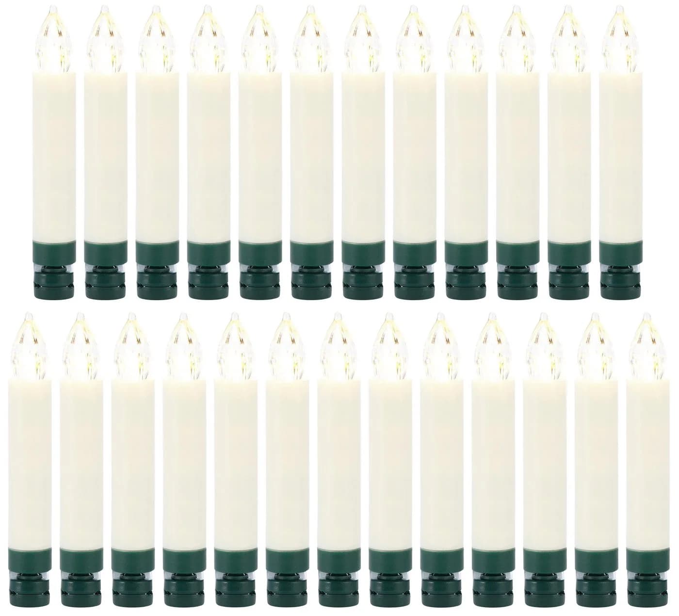 My Home LED-Christbaumkerzen 25-flammig Warmweiß mit Fernbedienung