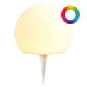 BONETTI LED Solar Kugelleuchte Milchglas-Optik RGB Warmweiß Gartenleuchte Bild 1