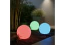 BONETTI LED Solar Kugelleuchte Milchglas-Optik RGB Warmweiß Gartenleuchte Bild 3