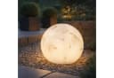 IC Gardenworld LED Kugelleuchte weiß marmoriert Solar mit RGB & Memoryfunktion Bild 5