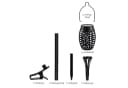 IC Gardenworld LED Solar Gartenfackel 5er Set Schwarz mit Flammeneffekt Bild 4