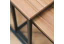 trendstabil Beistelltisch 2er-Set Schwarz Holzoptik Metall Industrial Bild 3