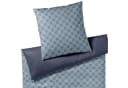 JOOP! Wendebettwäsche Cornflower Double Mako-Satin Hellblau Dunkelblau Bild 1