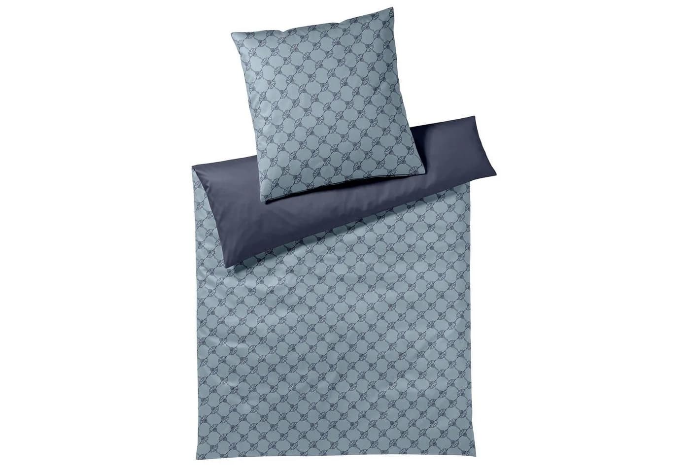 JOOP! Wendebettwäsche Cornflower Double Mako-Satin Hellblau Dunkelblau - Bild 3