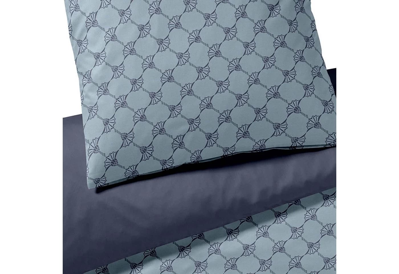 JOOP! Wendebettwäsche Cornflower Double Mako-Satin Hellblau Dunkelblau - Bild 4