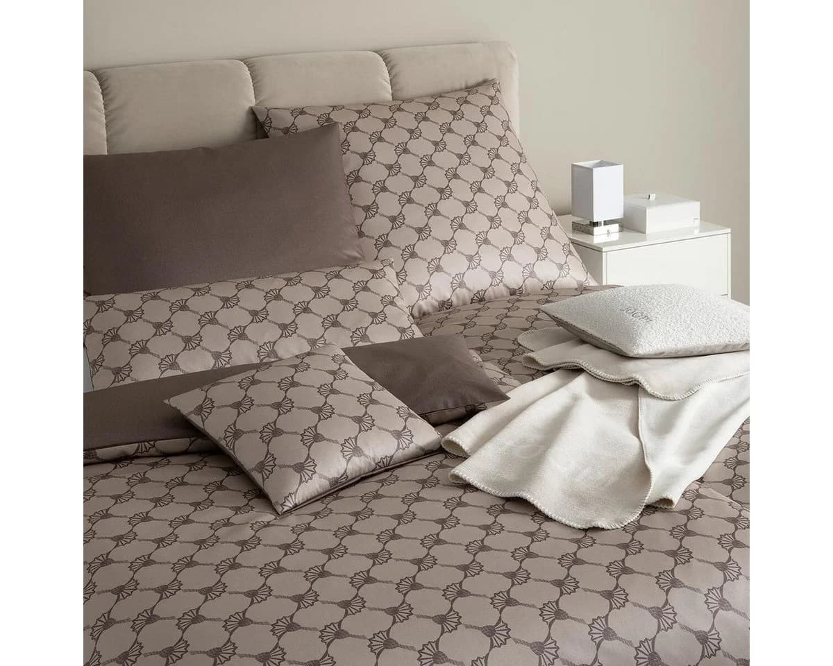 JOOP! Bettwäsche Cornflower Double Mako Satin Taupe 2-teilig - Bild 2