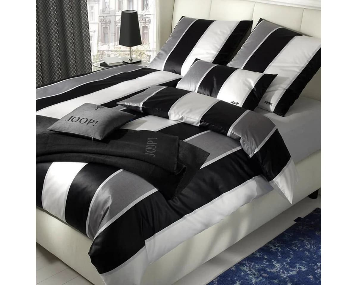 Bettwäsche JOOP! Mako-Satin Schwarz-Weiß - Bild 2