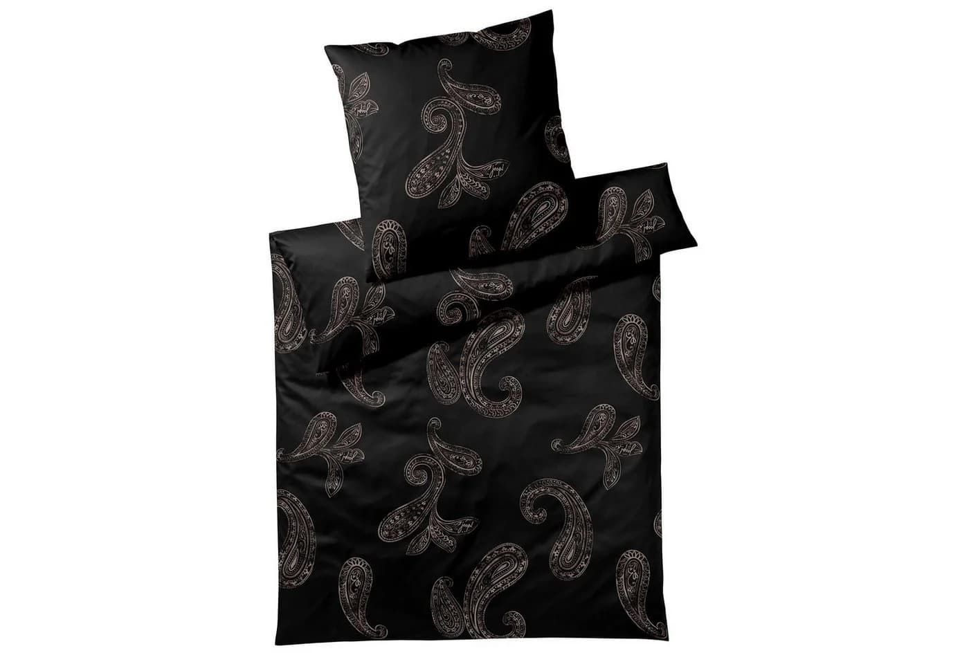 JOOP! Bettwäsche Paisley Mako-Satin Schwarz