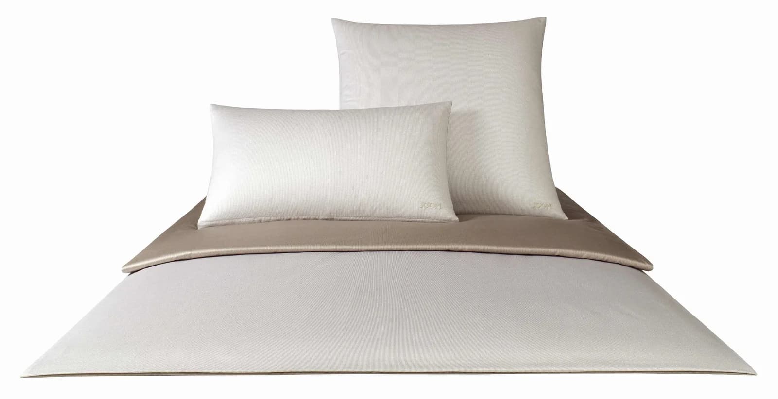 JOOP! Kissenbezug Mako-Satin 100% Baumwolle Braun Micro Pattern