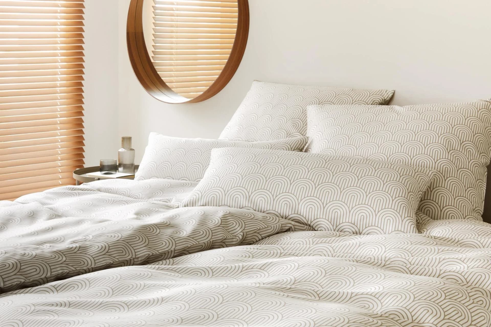 Bettwäsche Maison Arcs Natur 100% Baumwolle Mako-Satin