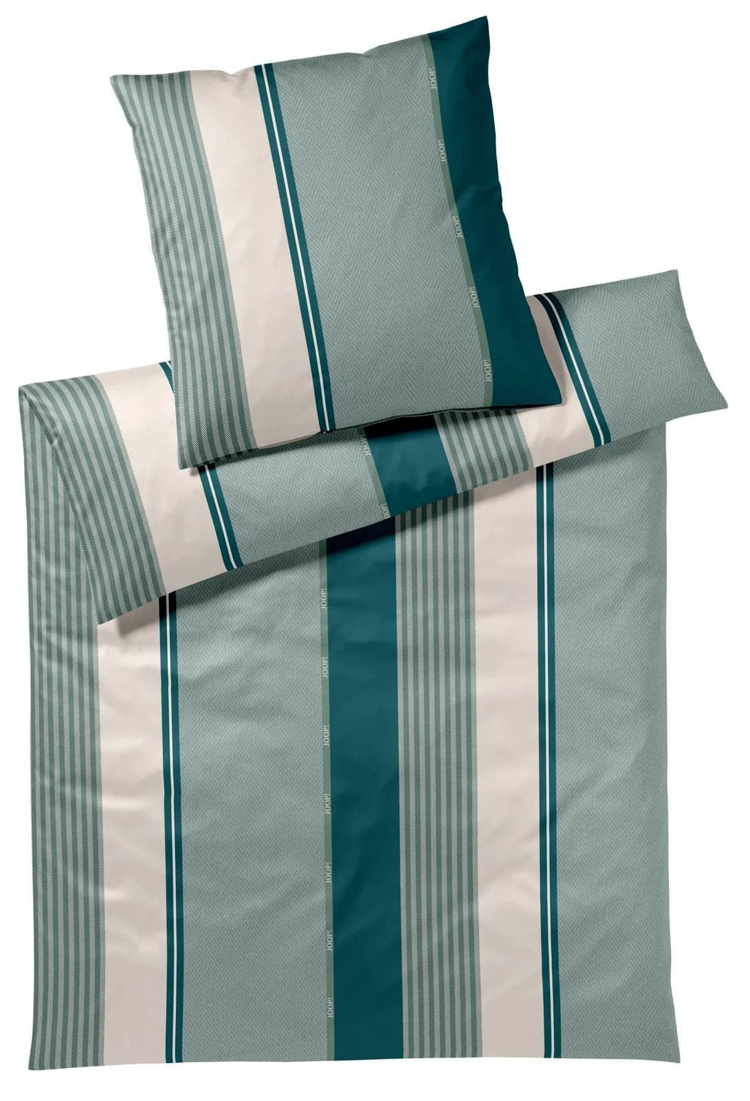 JOOP! Bettwäsche Herringbone Emerald 100% Baumwolle Mako-Satin