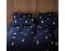 Elegante Bettwäsche Teddy Flanell 2-teilig Blau Bild 1