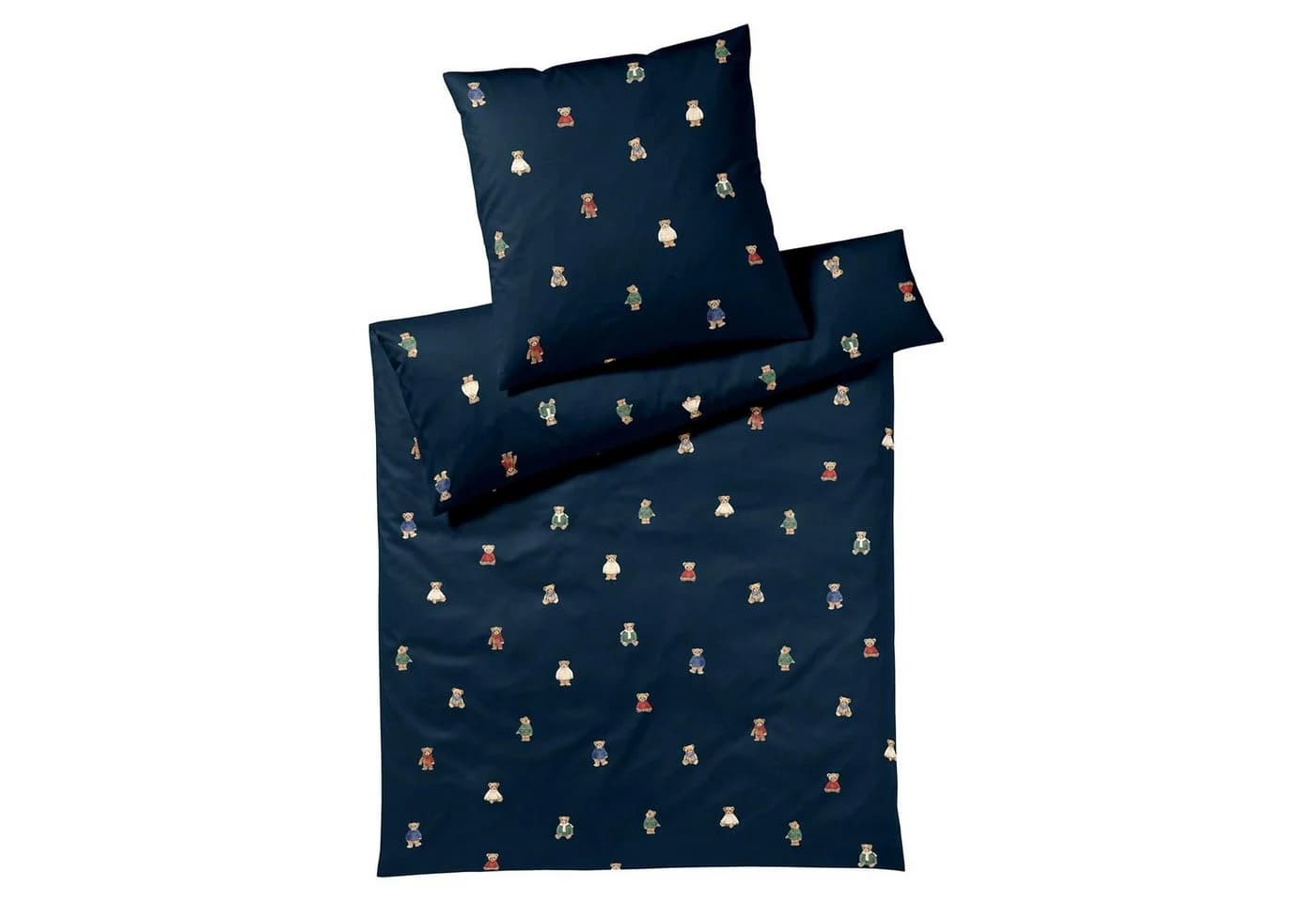 Elegante Bettwäsche Teddy Flanell 2-teilig Blau - Bild 3