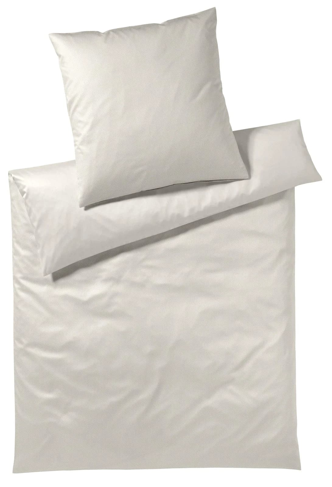 JOOP! Bettwäsche HERRINGBONE Beige Mako-Satin 100% Baumwolle