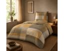 JOOP! Comfort Satin Bettwäsche Glow Karo Senf/Natur 135x200 Bild 1