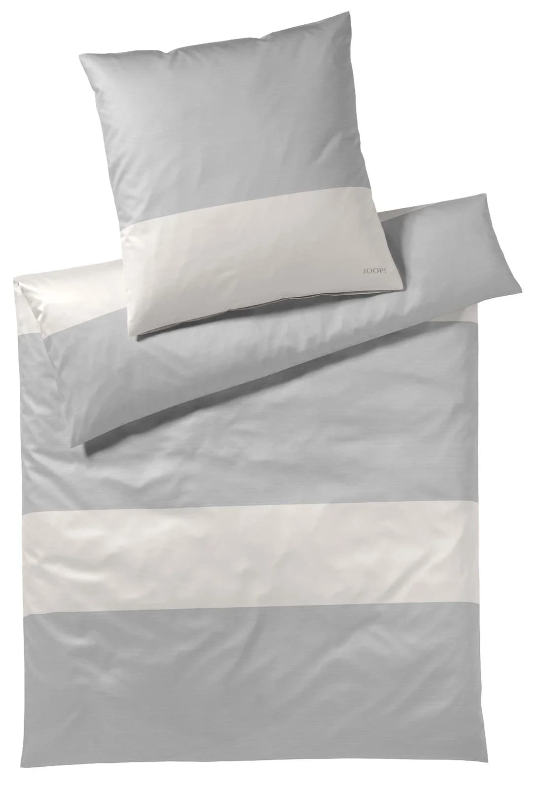 Bettwäsche JOOP! SPLIT Grau 100% Baumwolle Mako-Satin