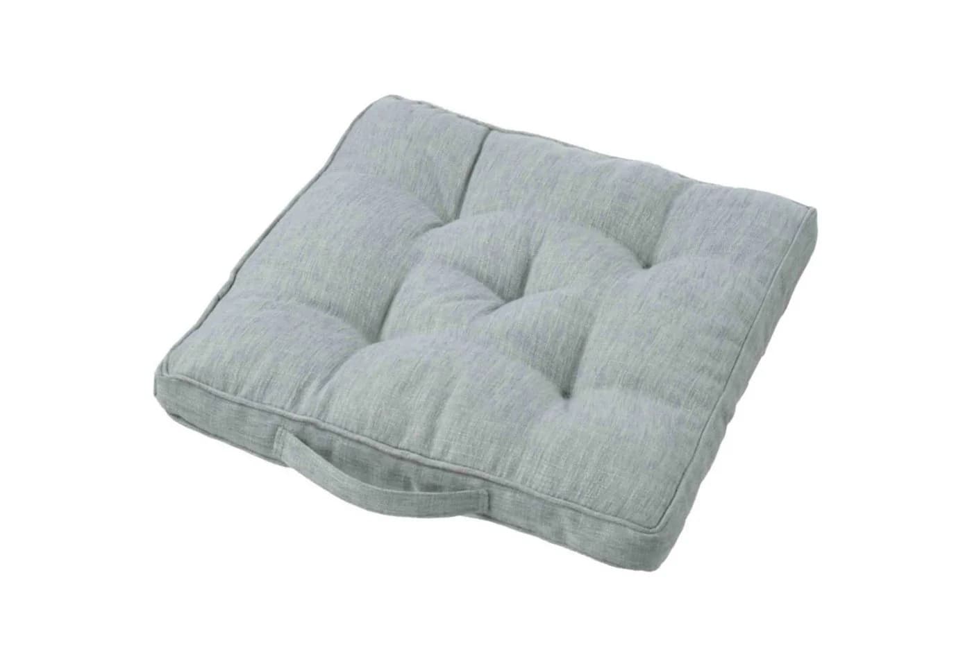 B&S Stuhlkissen hellgrau 40x40 cm stark gepolstert
