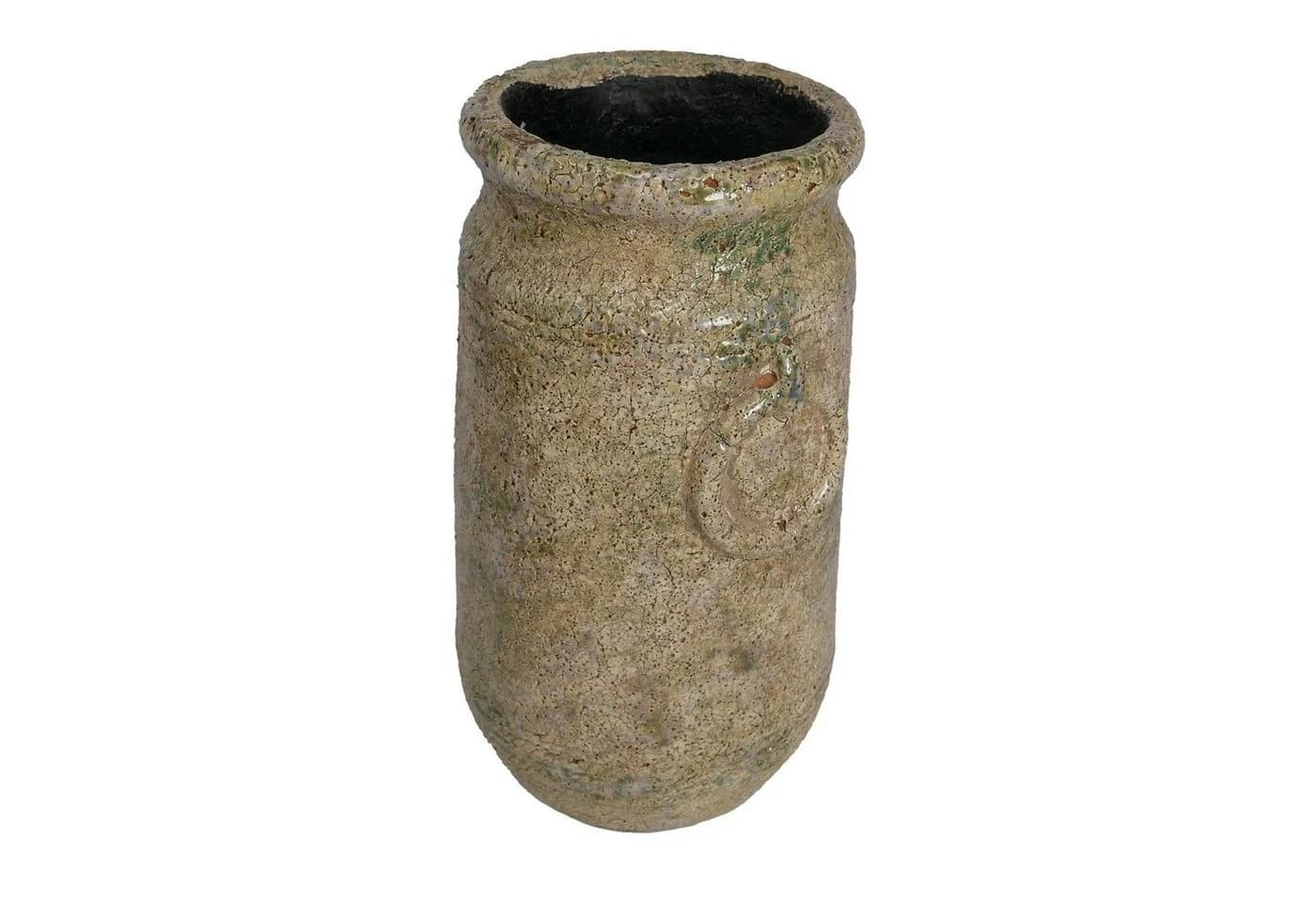 B&S Pflanzkübel Blumenkübel Vase Antik Shabby Steinoptik Rund