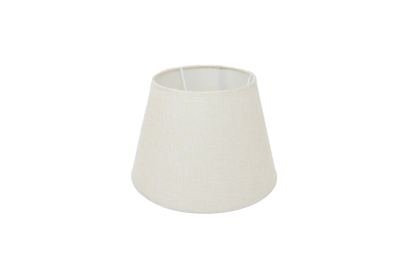 B&S Stofflampenschirm rund Beige/Braun E14/E27