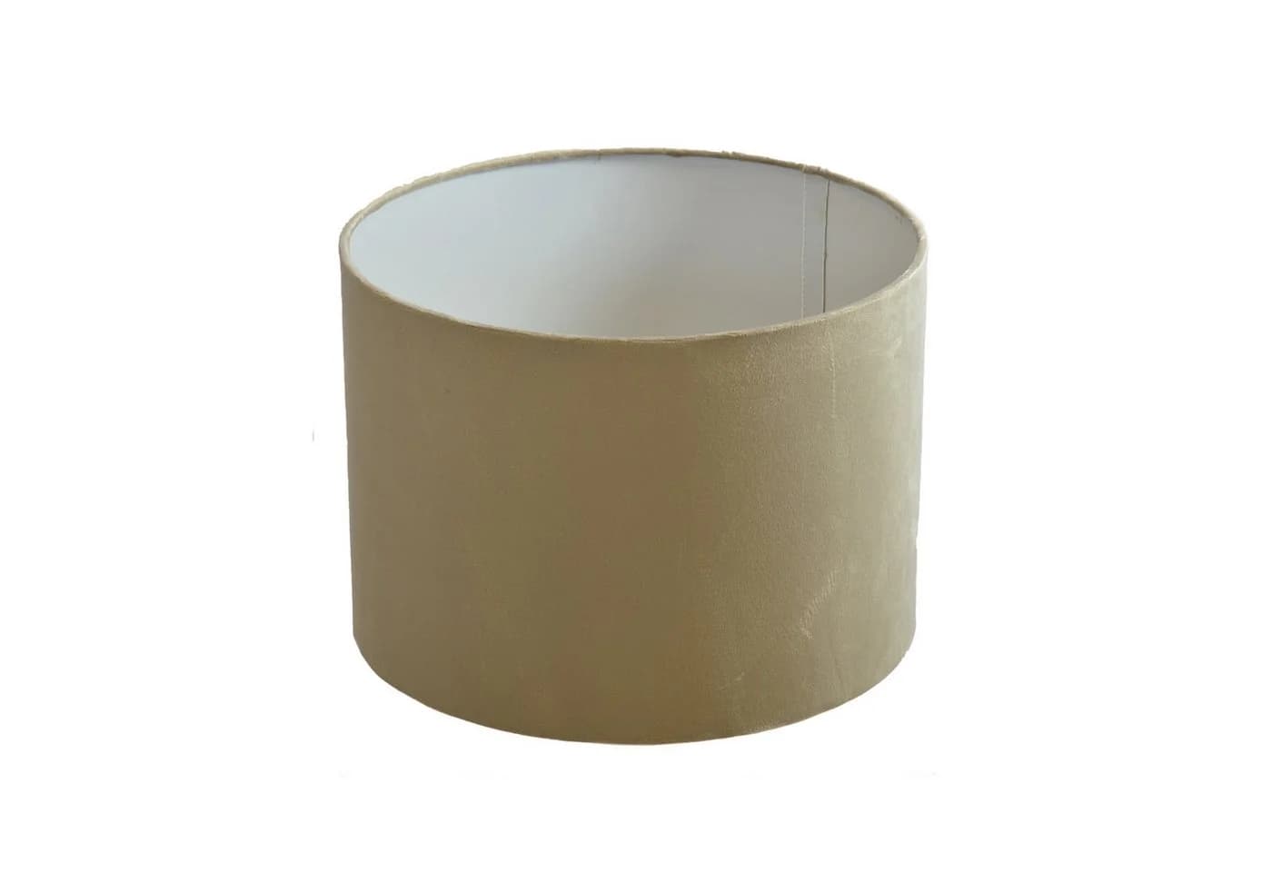 B&S Lampenschirm Ø 20 x 15 cm Taupe Velour Zylinderförmig - Bild 2