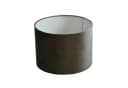 B&S Lampenschirm Zylinder dunkelgrau Velour Polyester Ø 20 x 15 cm Bild 2
